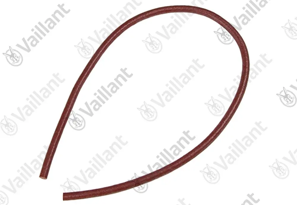 Brauner Gummidichtungsring von Vaillant, in einer schlangenförmigen Darstellung, ohne erkennbare Maße oder spezifische Artikelnummer.